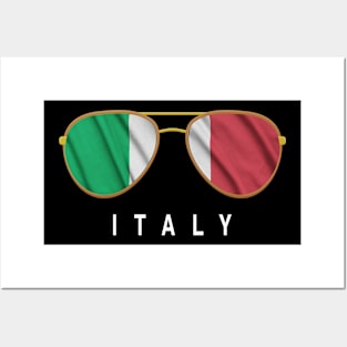 Italy Sunglasses, Italy Flag, Italy gift , Italian Posters and Art